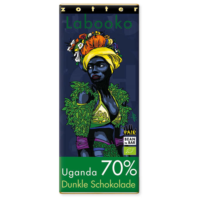 珍得70%乌干达双片系列黑巧克力